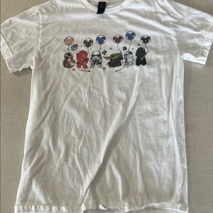 Gildan White Kids Star Wars Character Balloon Graphic Tee